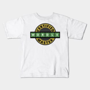 Certified Wordle Master - Wordle Kids T-Shirt